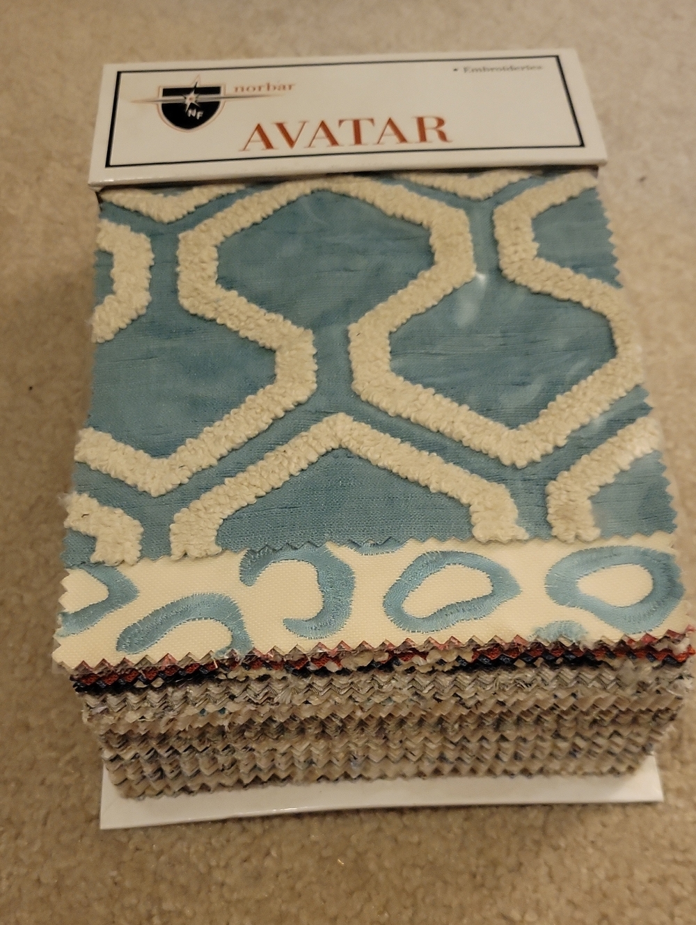 NORBAR Avatar Embroidered Fabric Huge Swatch Book - Picture 10 of 10